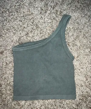 NIKIBIKI Women Seamless Vintage One Shoulder Crop Top thumbnail 2