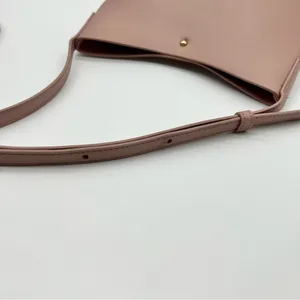 Samara Dusty Rose Crossbody Bag with Minimalist Clean Design Adjustable Strap thumbnail 10