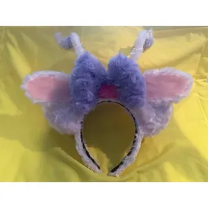 NWOT Handmade Disney Angel Stitch Cousin Light Up Fuzzy Ears Headband thumbnail 2