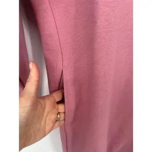 Pact Sweatshirt Dress Size M Lily‎ Desert Rose Pink Organic Cotton Fleece Line thumbnail 3