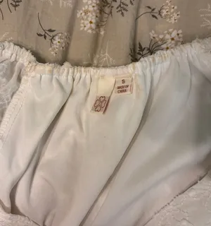White floral mini dress thumbnail 3