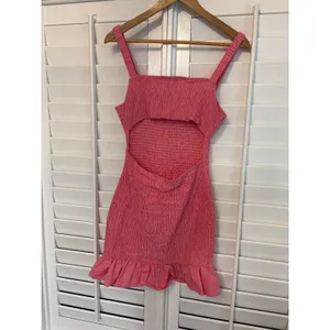 Hello Molly Pink Smocked Open Back Dress Size‎ 4 thumbnail 2