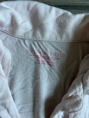 Victoria's Secret Pale Pink Long-Sleeve Button Front Pajama Top thumbnail 2
