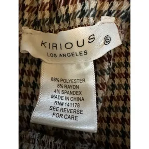 Kirious Los Angeles Ruffle Edge Plaid Shorts Women's Sz XS thumbnail 6