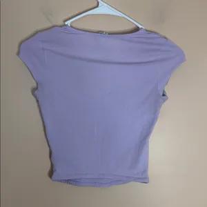 Garage Lilac Square Neck Crop Top thumbnail 5