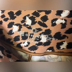 Aerie Offline Leopard Print Hi Rise 7/8 Real Me Crossover Leggings thumbnail 2