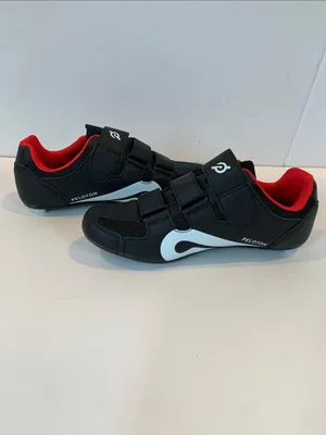 NEW Peloton Unisex Men’s Women’s Size 40 Black Cycling Shoes with Red Trim thumbnail 2