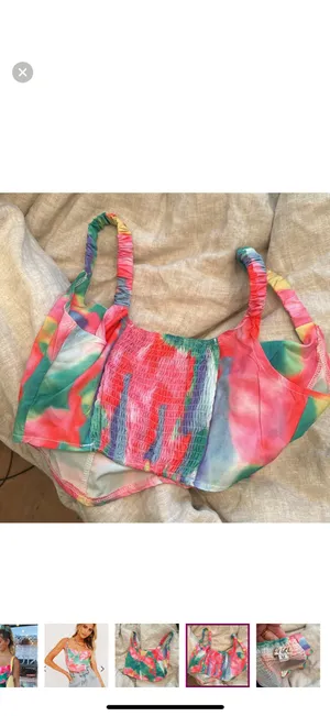 Verge Girl italian summer colorful corset top thumbnail 2