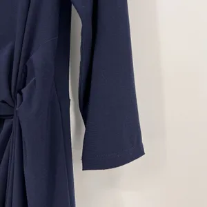 Lauren Ralph Lauren Black Label Sheath Dress Navy Twist Front 3/4 Sleeves Size 6 thumbnail 9
