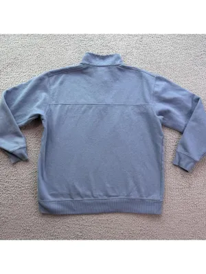 The North Face Columbia Quarter Zip Fleece Pullover Sweatshirt Blue XL Outdoor Casual thumbnail 2