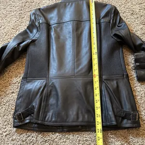 Blackey Women's Lamb Black Leather Nappa Moto Jacket Size 77 Medium thumbnail 11