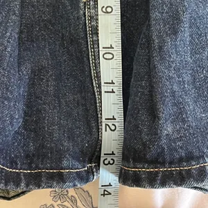Zara Womens Blue Denim Pleated Mini Skirt Dark Wash Size XS 24 thumbnail 6