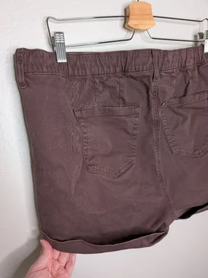 Torrid Womens Burgundy 3.5" weekend mid rise Drawstring Shorts Size 1X thumbnail 3