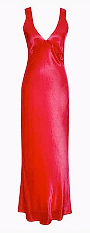 Rumored Sunset Strip Maxi Dress Cranberry LARGE Slip Cranberry‎ Red Sexy $128 thumbnail 1