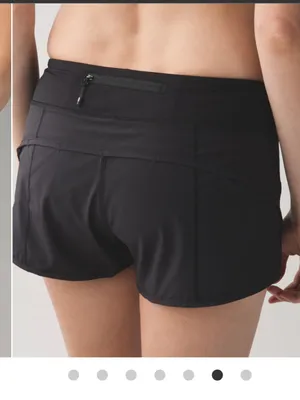 Lululemon Speed Short *4-way Stretch 2.5" in Black Women’s Sz 10 Y2K Activewear thumbnail 2