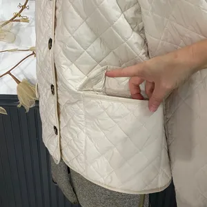 J.Crew Signature Puffer Lady Jacket Dusty Ivory Quilted PrimaLoft Sz 6 🧡🎀 thumbnail 9