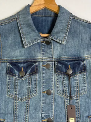 KUT From The Kloth Women’s Amelia Denim Vest Sz XS Y2K Western Casual Layering thumbnail 3