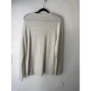 J Crew Sweater Heathered Light Gray Knit Pullover Top Minimalist Clean‎ Girl thumbnail 5