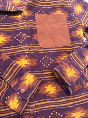 Women’s Duluth Doubleback Printed Fleece Button Down thumbnail 3