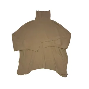 Aerie Oversized Turtleneck Soft Fuzzy Sweater Tan XXL Cozy Minimalist Olsen Y2K thumbnail 3