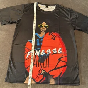 Unisex Women’s Men’s Cardi-B Finesse Black Short Sleeve T-Shirt Size M NEW thumbnail 6