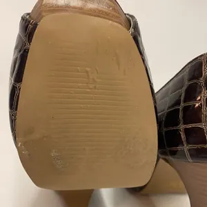 Qupid‎ | Crocodiles Embossed Open Toe Heels Size 8 A18 thumbnail 11