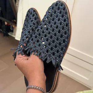 Free People Mirage Woven Leather Mules thumbnail 3