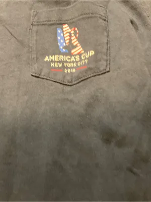Vineyard Vines America's Cup 2016 NYC 2017 Bermuda Blue T Shirt Women Sz S thumbnail 3