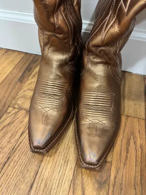 Tecovas the Loretta boots metallic 7.5 Gold thumbnail 6