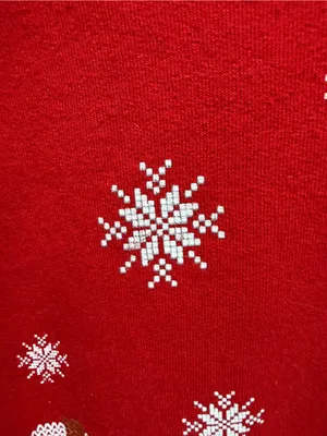 Jerzees Ugly Christmas sweater penguin winter holiday office party cotton blend Flawed thumbnail 6