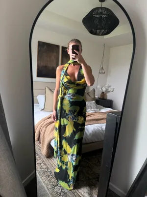 Zara Foulard Print Long Dress thumbnail 3