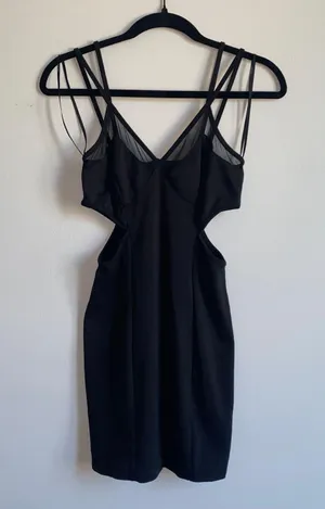 Mesh Cutout Mini Dress thumbnail 4