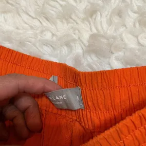 Everlane Shorts Orange Organic Cotton‎ Elastic Drawstring Casual Size S thumbnail 7