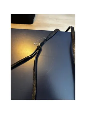 Talbots NWOT Women's Black Leather Adjustable Strap Small Handbag thumbnail 2
