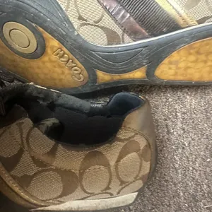 Coach Signature Brown and Gold Sneakers size 8.5M thumbnail 2