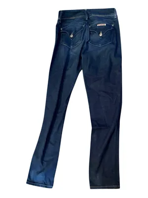 VTG Y2K HUDSON BLUE JEANS Straight FLAP STRETCH Boho Festival LOS ANGELES 28 thumbnail 2