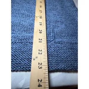 OFFLINE by Aerie Blue Marled Knit Funnel Neck Hoodie Sweater Large thumbnail 5