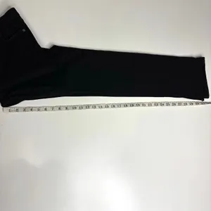 Reformation Liza Slit Hem Ultra High Rise Straight Long Black Jeans 26 thumbnail 13