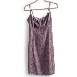 Brandy Melville Lilac Floral Mini Dress Fairycore Coquette Romantic Fits Sz S thumbnail 2