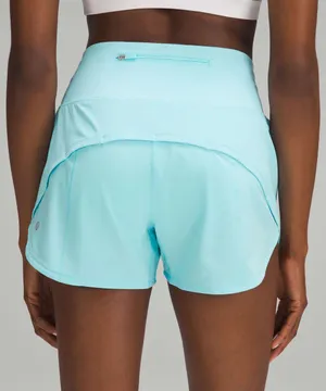 Lululemon Speed Up High-Rise Lined Short 4" Cyan Blue thumbnail 6