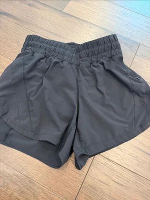 Lululemon Tracker Black Athletic Shorts Size 4 - C3-233 thumbnail 5