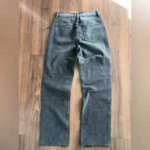 Pistola High Rise Cotton Straight Leg Black Distressed Denim Jeans Pants 26‎ thumbnail 2
