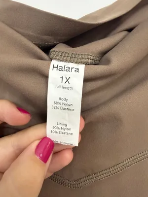 Halara Brown High-Rise Side Pocket Full-Length Leggings 1X thumbnail 4