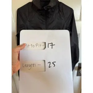 Lululemon Run With It half zip lightweight black‎ jacket size 2 thumbnail 7