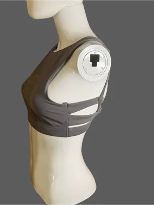 aerie Grey 'JUST CHILL' High-Neck Sports Bralette thumbnail 5