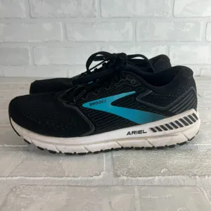 Brooks Ariel 20 Womens 8 Wide D Black Blue Running Sneakers‎ Walking Shoe Casual thumbnail 5
