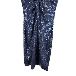 Vintage Frederic’s Of Hollywood Black Sequin Halter Dress Size Small thumbnail 4