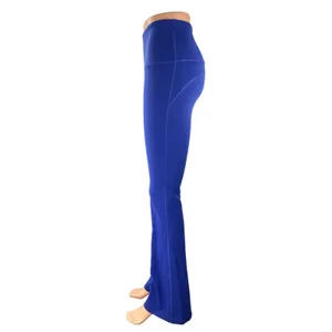 Lululemon Women's Blue High Rise Yoga Workout Gym Flared Leggings Pants Size 2 thumbnail 3