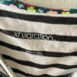 black and white striped pajama top thumbnail 3