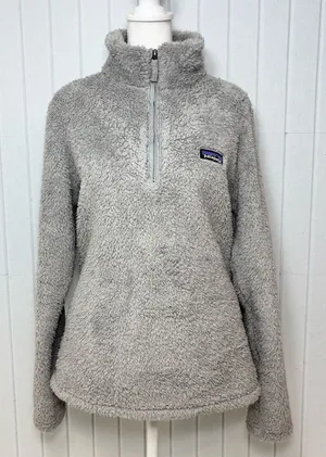 Patagonia Gray Fleece Teddy Pullover Size‎ M thumbnail 1